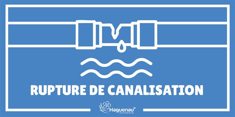 Retour à la normale après la rupture de canalisation